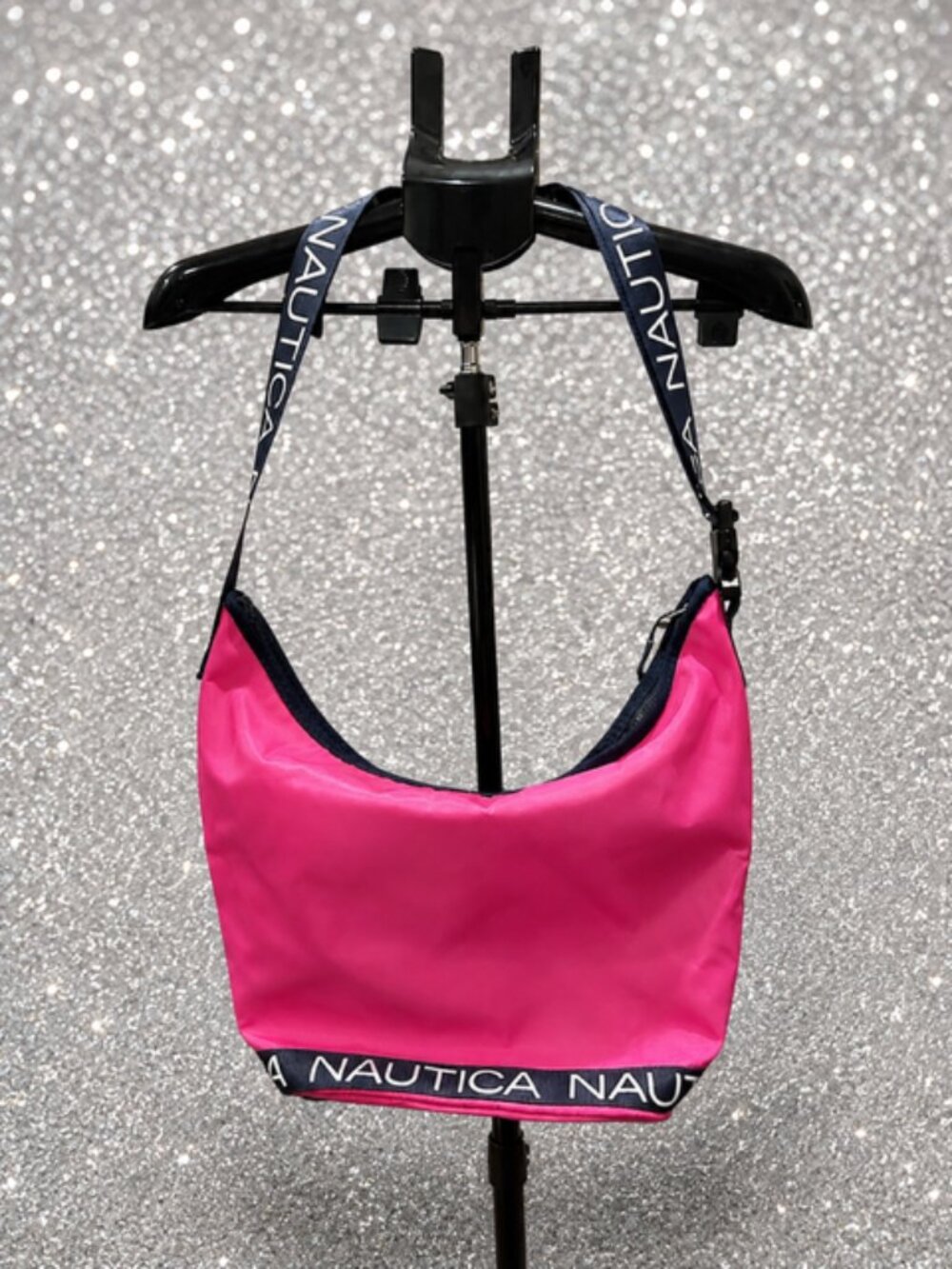 Stunning Nautica Diver Nylon Hot Pink Purse NWT